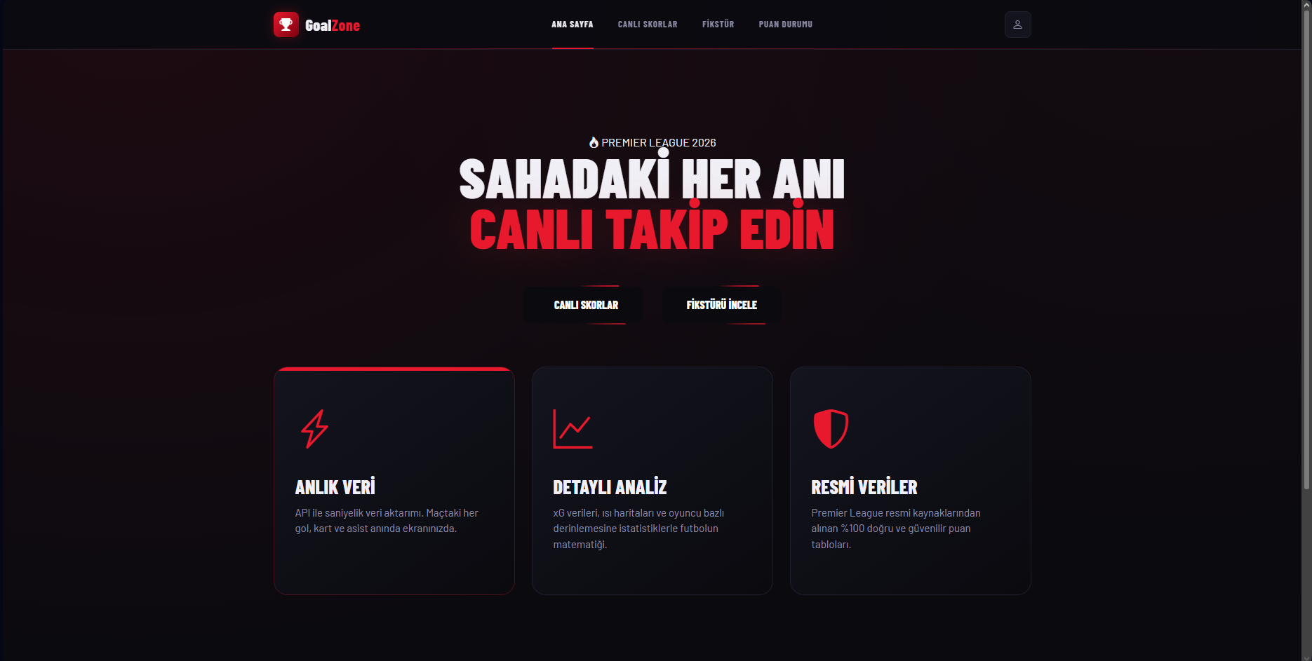 GoalZone: Real-Time Sports Portal & API Management